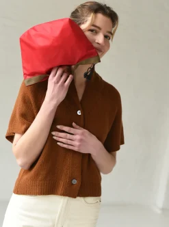 8.6.4: Large Nylon Pouch Bag - Red/Coyote