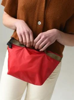 8.6.4: Large Nylon Pouch Bag - Red/Coyote