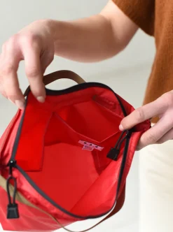 8.6.4: Large Nylon Pouch Bag - Red/Coyote