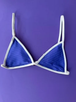 Acacia: Baja Piped Bikini Top - Lapis