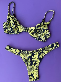Acacia: Oslo Thong Bikini Bottom - Kazu Print