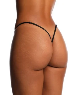 Anoeses: Bria Hook & Eye G-String - Black