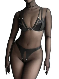 Anoeses: Elida Leather Ouvert Bottom - S, Last One!