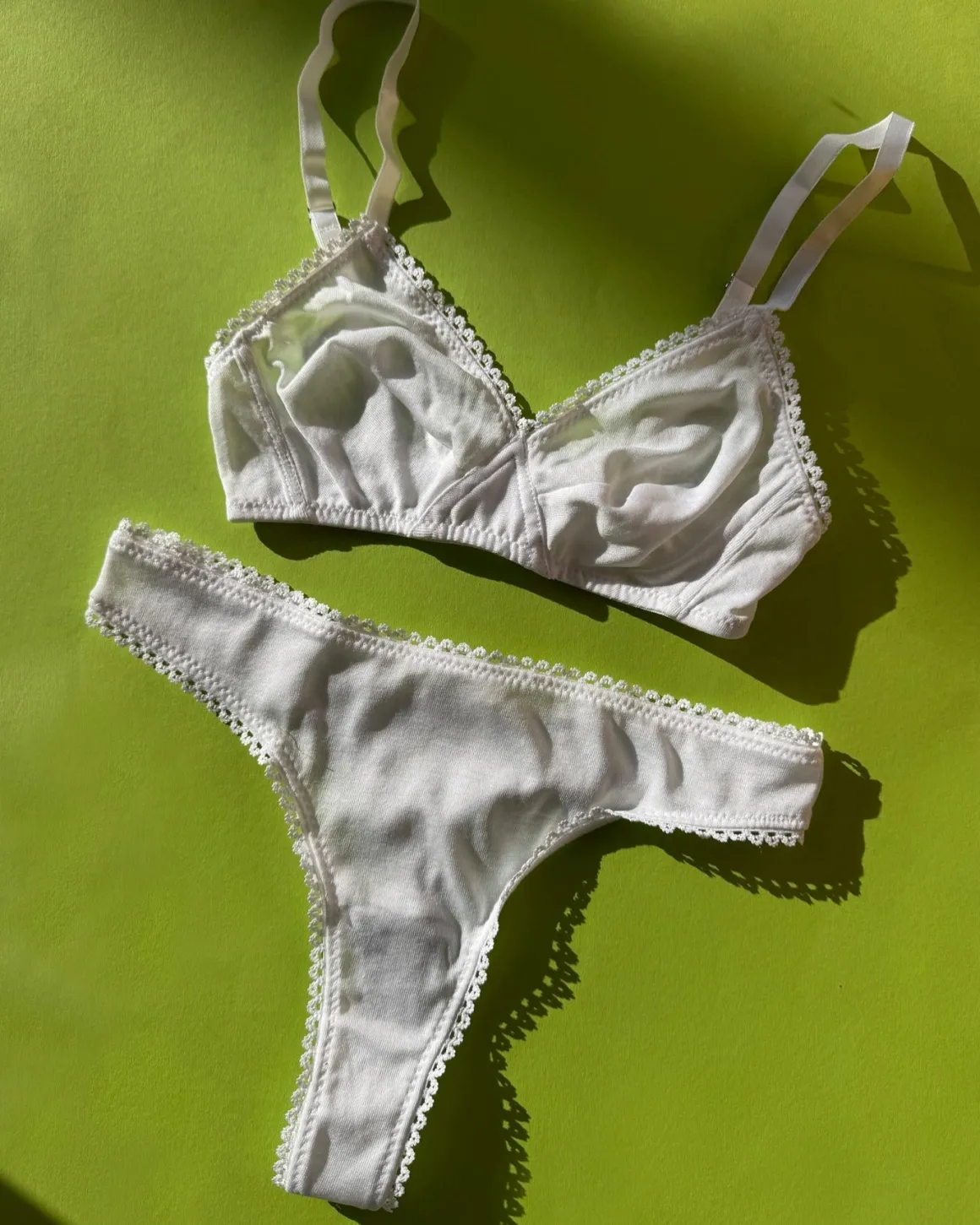 Araks: Antonia Cotton Bralette - White