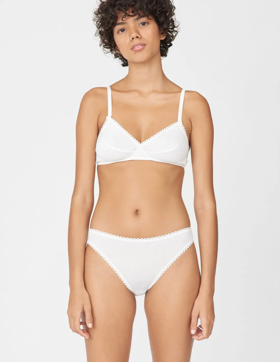 Araks: Antonia Cotton Bralette - White