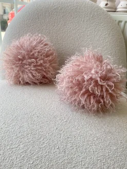 Belgin K.: Faux Lamb Fur Ball 8" - Pink
