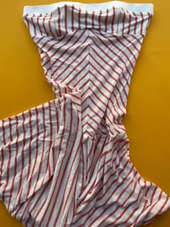 Belle Anna: Claro Dress - Tangerine Stripe