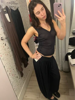 Belle Anna: Morning Top - Navy