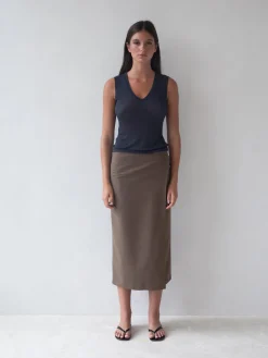 Belle Anna: Morning Top - Navy