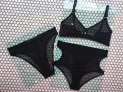 Bully Boy: Brick Keyhole Wireless Bra - Black