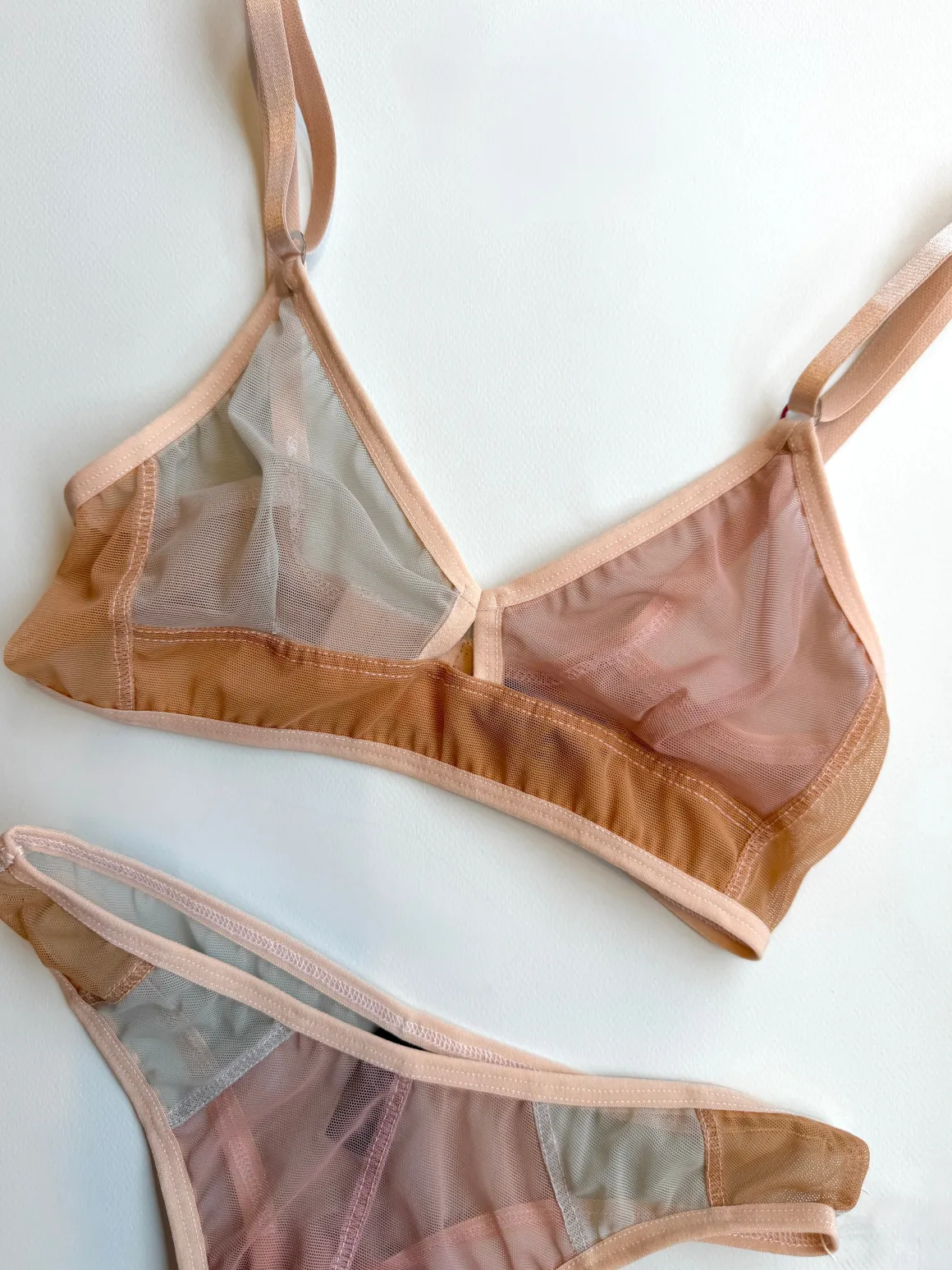 Bully Boy: Brick Keyhole Wireless Bra - Blush Combo
