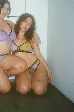 Bully Boy: Stevie Mesh Thong - Pea/Purple/Cocoa