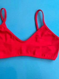 Calomel: Amaru Cotton Bralette - Red