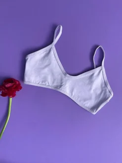 Calomel: Amaru Cotton Bralette - Lilac
