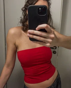 Calomel: Warmi Tube Top - Red