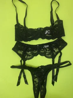 Clo: Fortuna Abierto Half Cup Bra - Black