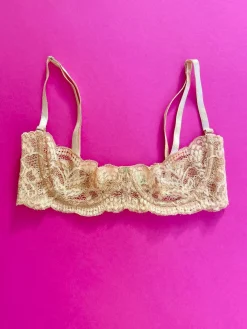 Clo: Fortuna Abierto Half Cup Bra - Maple Sugar