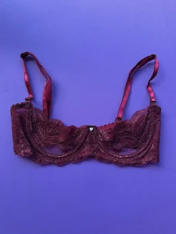 Clo: Fortuna Abierto Half Cup Bra - Crushed Berry