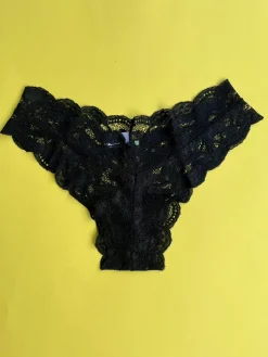 Clo: Fortuna Lace Cheeky Boyshort - Black