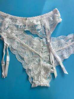 Clo: Fortuna Lace Cheeky Boyshort - White