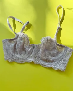 Clo: Fortuna Lace Demi Underwire Bra - Lavender Fog