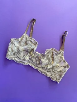 Clo: Fortuna Lace Demi Underwire Bra - White Storm