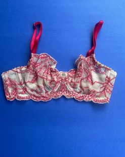 Clo: Fortuna Lace Demi Underwire Bra - Azalea