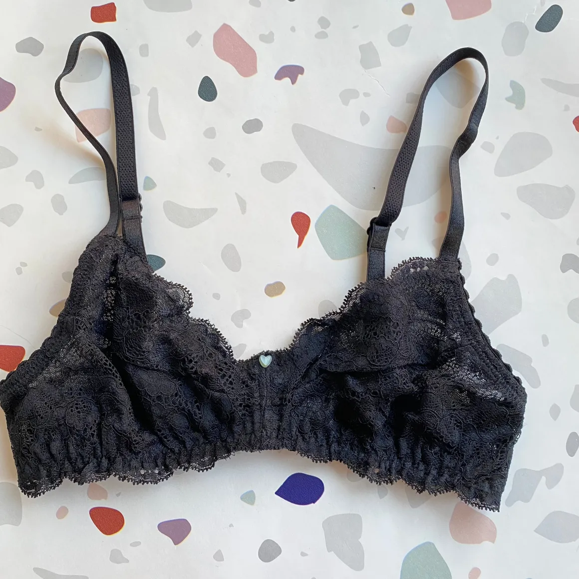 Clo: Fortuna Lace Wireless Soft Bra - Black
