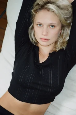 Cou Cou Intimates: The Baby Henley - Black