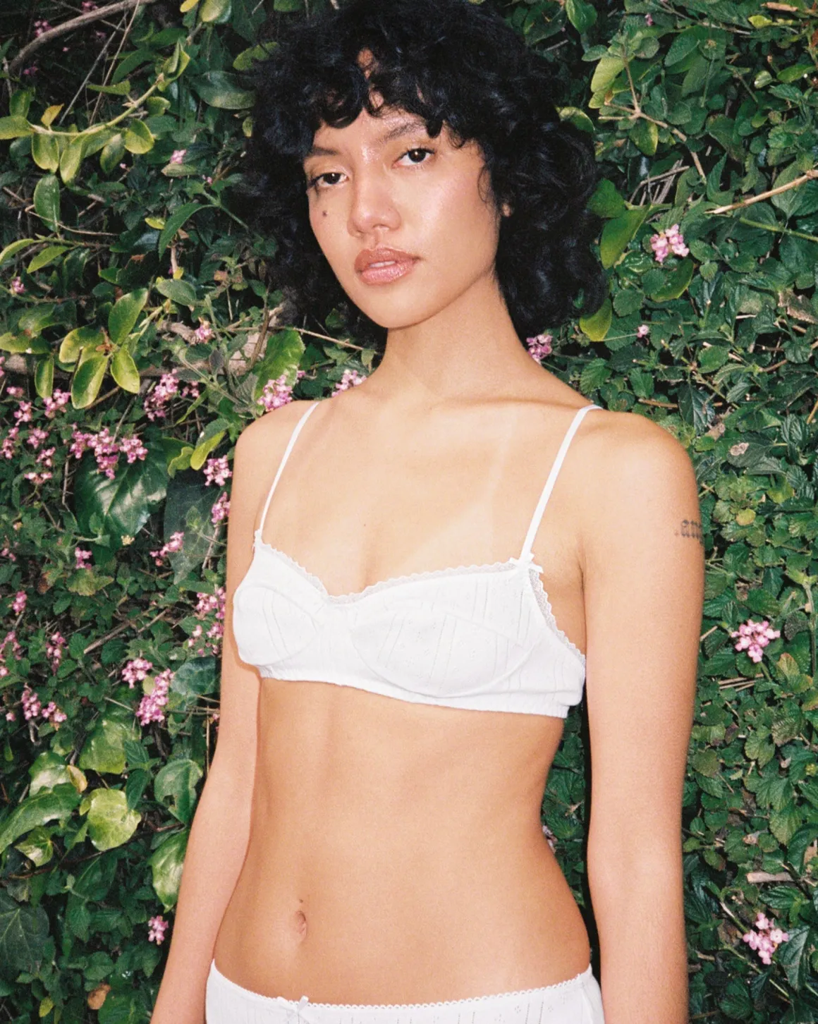 Cou Cou Intimates: The Balconette Bra - White