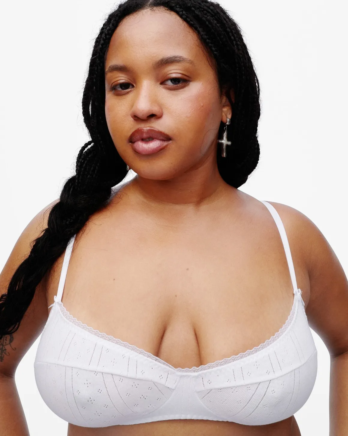 Cou Cou Intimates: The Balconette Bra - White