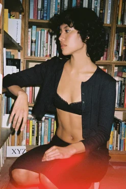 Cou Cou Intimates: The Balconette Bra - Black