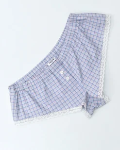 Cou Cou Intimates: The Boxette Bottoms - Blue Check