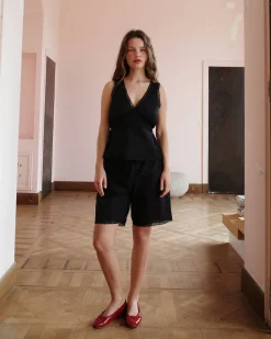 Cou Cou Intimates: The Iris Tank - Black