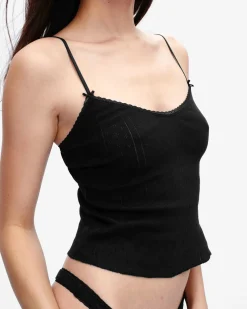 Cou Cou Intimates: The Long Cami - Black