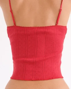Cou Cou Intimates: The Long Cami - Red