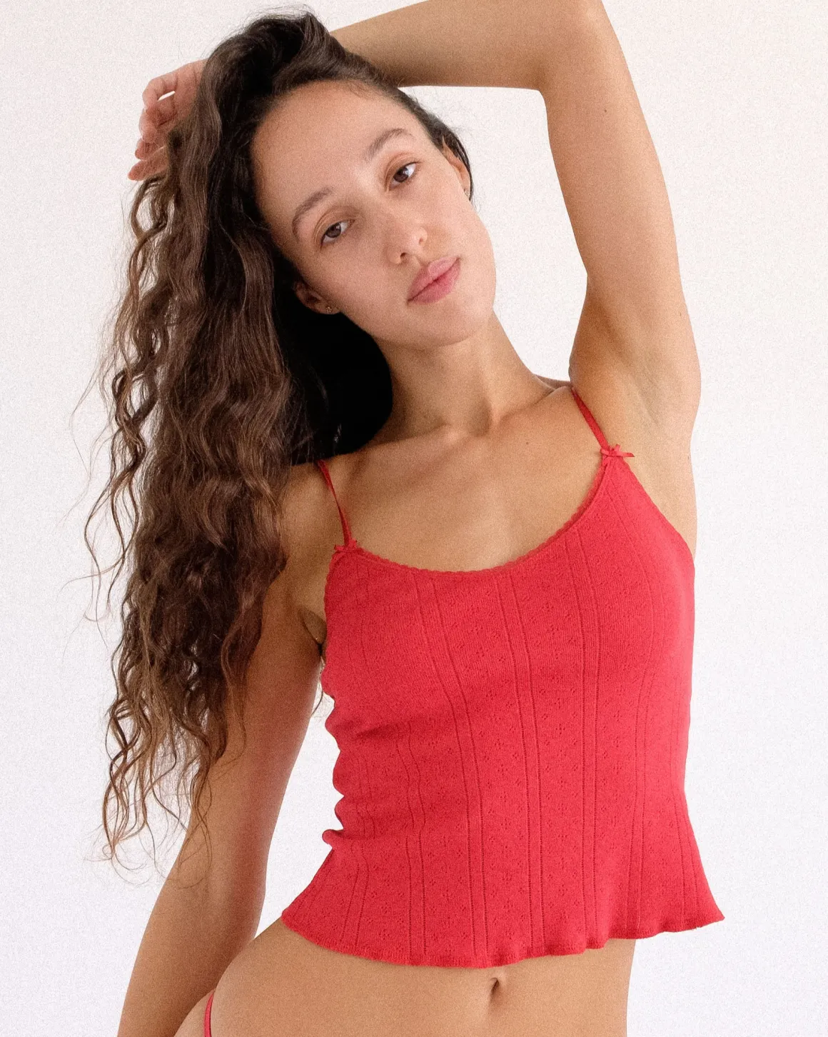 Cou Cou Intimates: The Long Cami - Red