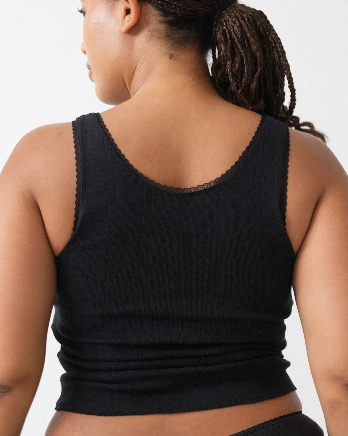 Cou Cou Intimates: The Scoop Tank - Black