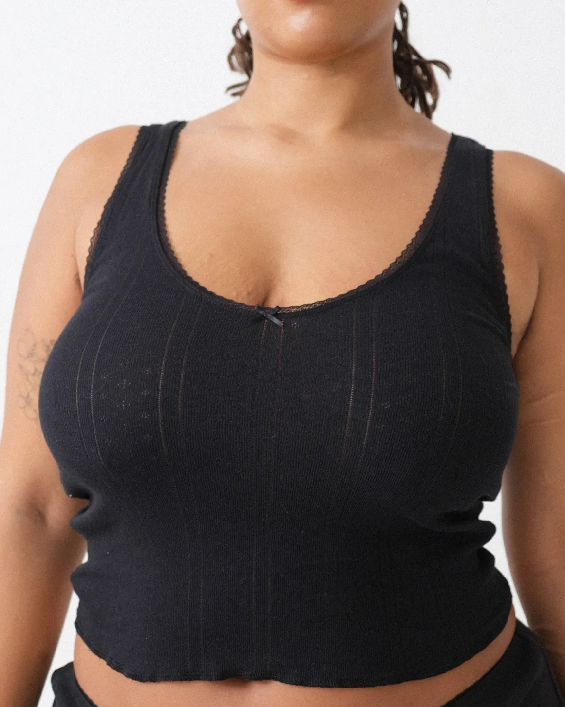 Cou Cou Intimates: The Scoop Tank - Black