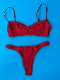 Cou Cou Intimates: The Thong - Red