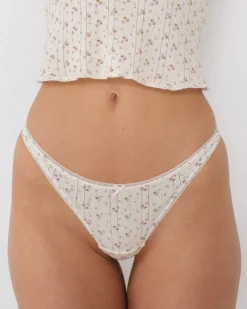 Cou Cou Intimates: The Thong - English Rose