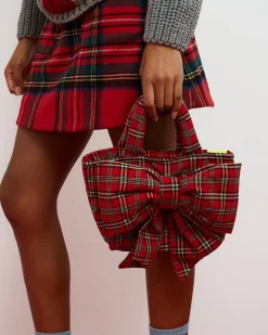 Dr. Bloom: Bow Bag - Red Plaid