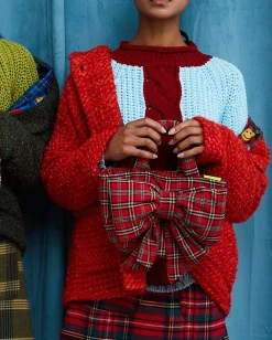 Dr. Bloom: Bow Bag - Red Plaid