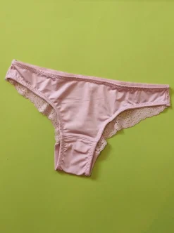 Duet by Timpa: Lace Back Brazilian Brief - Pink