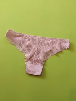 Duet by Timpa: Lace Back Brazilian Brief - Pink