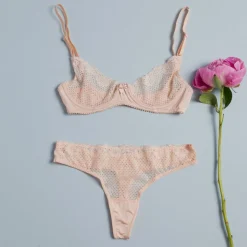 Duet By Timpa: Lace Demi Bra - Beige