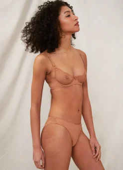 Duet by Timpa: Lace Demi Bra - Caramel