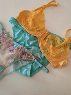 Duet By Timpa: Lace Demi Bra - Marigold