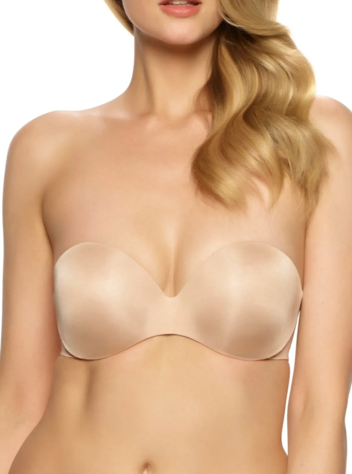 Felina: Body Luxe Strapless Contour Bra - Beige