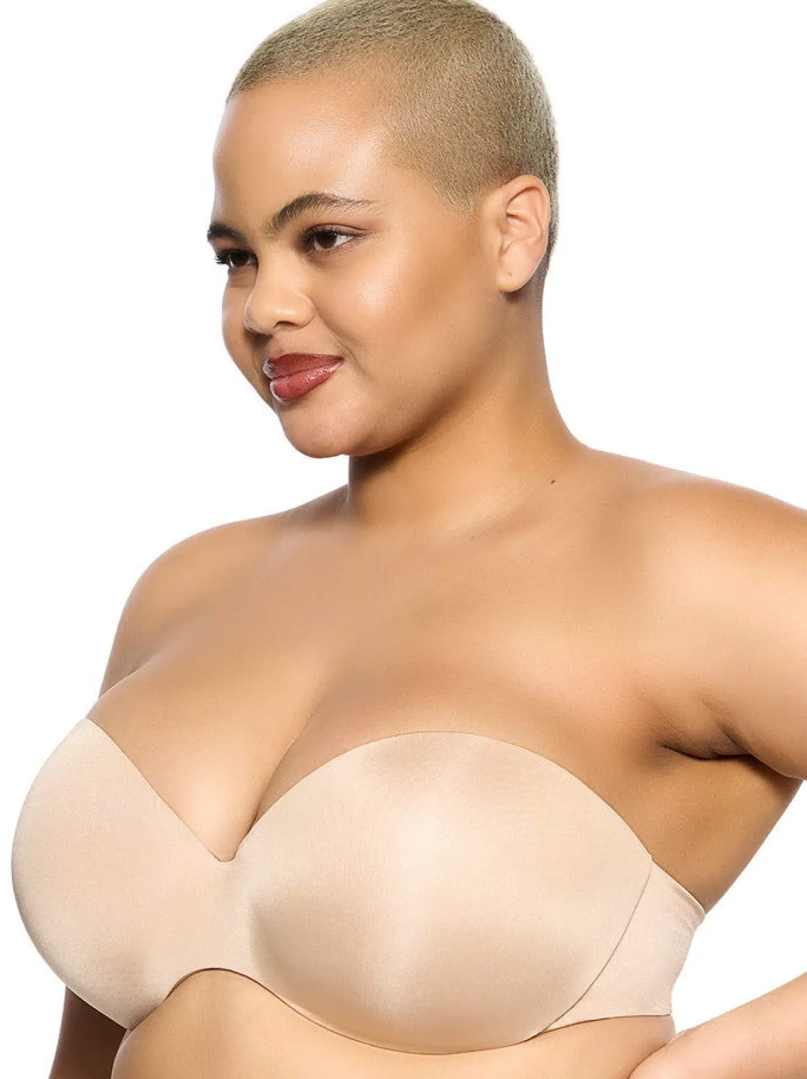 Felina: Body Luxe Strapless Contour Bra - Beige